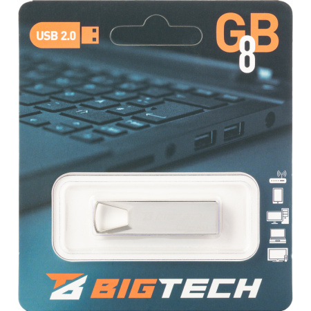 Флешка USB 2.0 8 ГБ BigTech (UFD013)