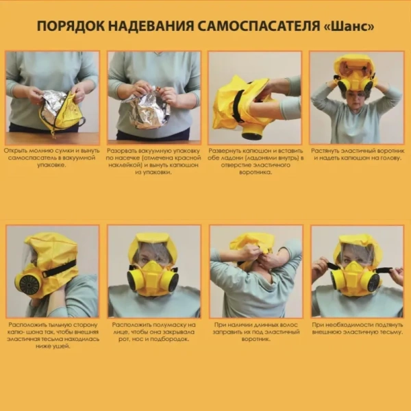 Самоспасатель фильтрующий Шанс-Е (35 минут)