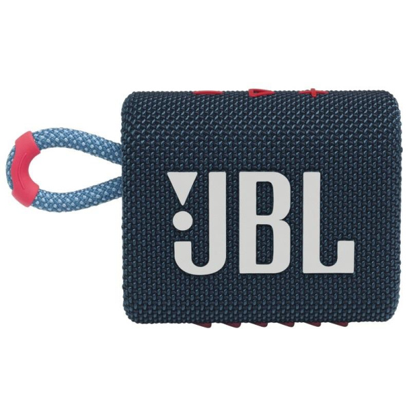 Портативная колонка JBL GO 3 синяя/розовая (JBLGO3BLUP)