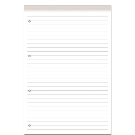 Блокнот Attache Микроперфорация А4 100 листов серебристый в линейку на склейке (200х297 мм)