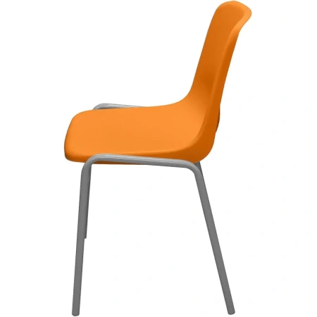 Стул обеденный Комус Мебель Стрит оранжевый (пластик, металл)
