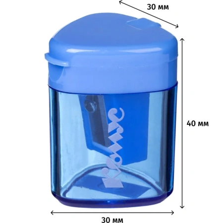 Точилка для карандашей Комус Класс с контейнером  пластиковая/металлическая Точилка для карандашей Комус Класс с контейнером  пластиковая/металлическая