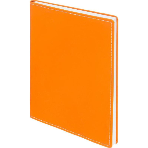 Бизнес-тетрадь Attache Клэр А5 120 листов оранжевая в клетку на сшивке (170х215 мм)