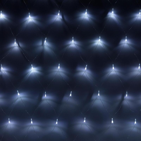 Электрогирлянда холодный белый свет 2х3 м