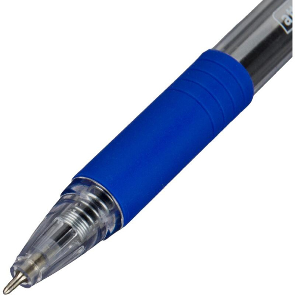 Ручка шариковая автоматическая Attache Spirit GP синяя (толщина линии  0.3 мм)