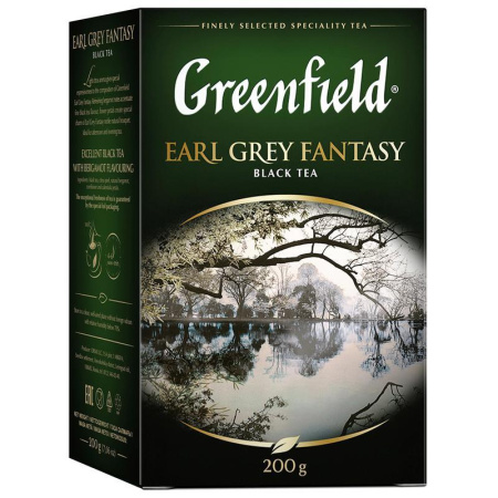 Чай Greenfield Earl Grey Fantasy черный с бергамотом 200 г