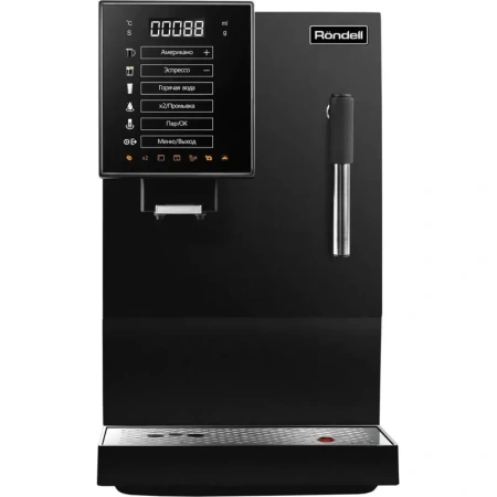Кофемашина с капучинатором Rondell RDE-1117 чёрная