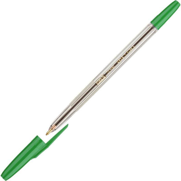 Ручка шариковая Attache Corvet зеленая (толщина линии 0.7 мм)