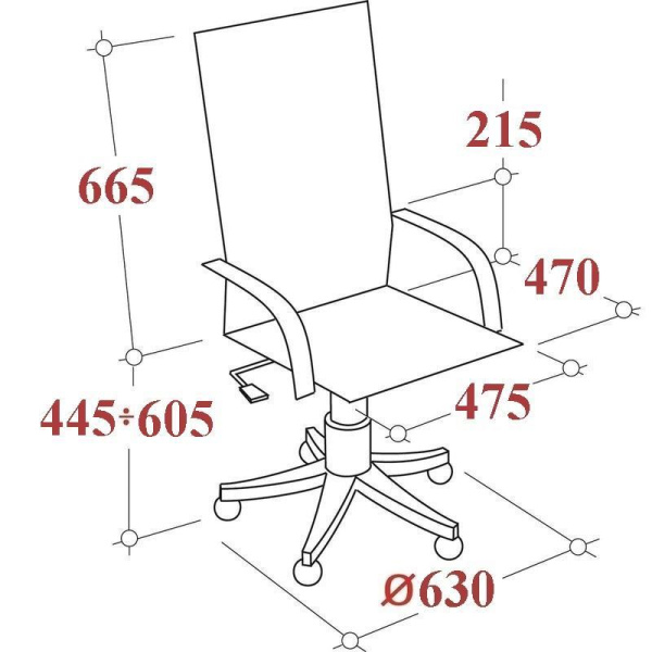 Кресло для руководителя Metta 12 черное (сетка, металл)