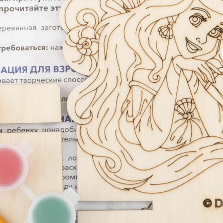 Роспись по дереву Lori Disney Ариэль подставка для телефона