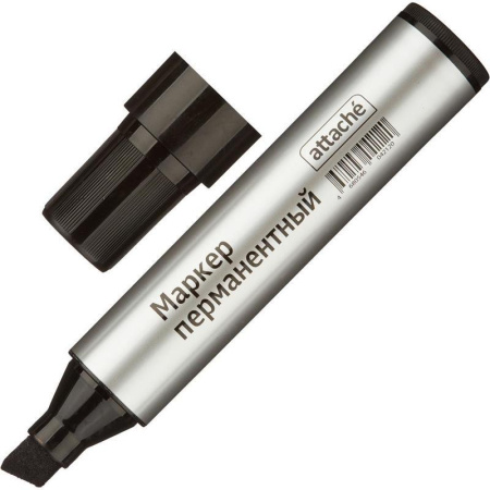 Маркер перманентный Attache черный (толщина линии 3-10 мм)