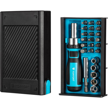 Отвертка TOPFORT с насадками 25 штук