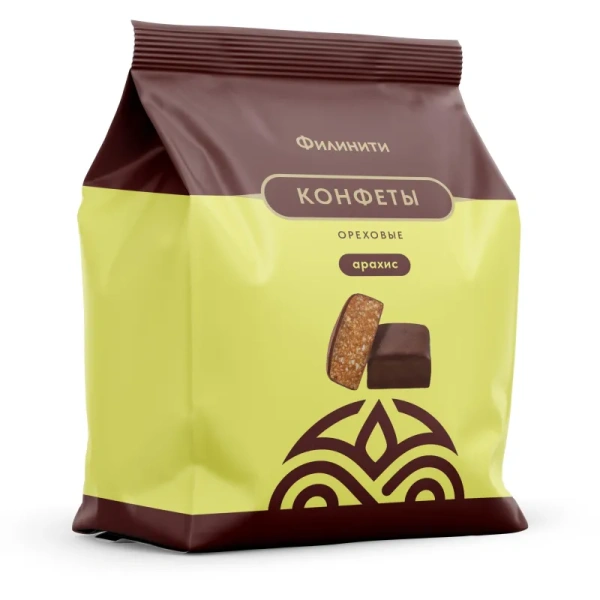 Конфеты Филинити глазированные с арахисом 165 г