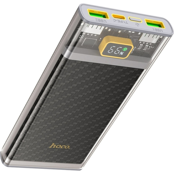Внешний аккумулятор (power bank) Hoco J103 Discovery Edition 10000 мАч  черный (J103 DISCOVERY EDITION GRAY)