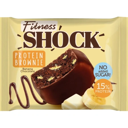 Печенье протеиновое FitnessShock Брауни банановый 50 г
