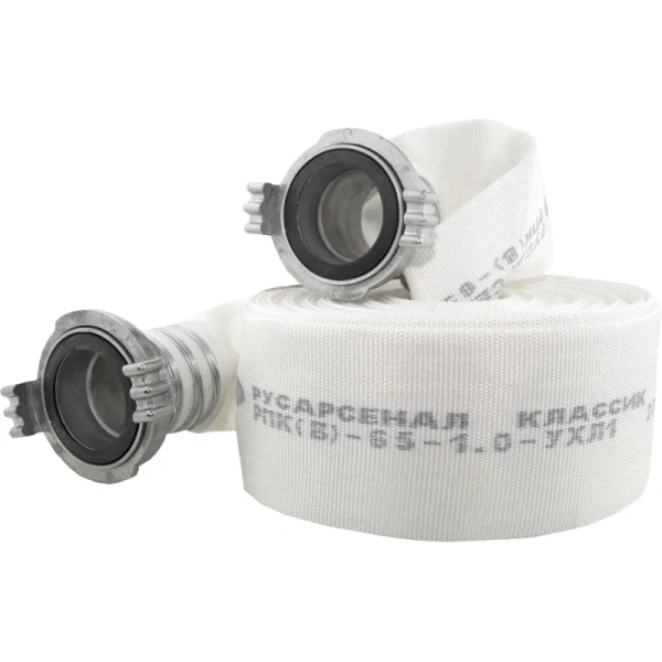 Пожарный рукав напорный Русарсенал РПК(В)-65-1.0-УХЛ1 20 метров 65 мм с  головками ГР-65