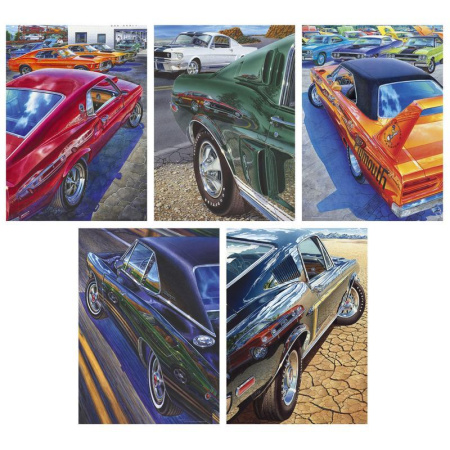 Блокнот Academy Style MGL А6 60 листов в клетку на гребне (обложка в ассортименте)