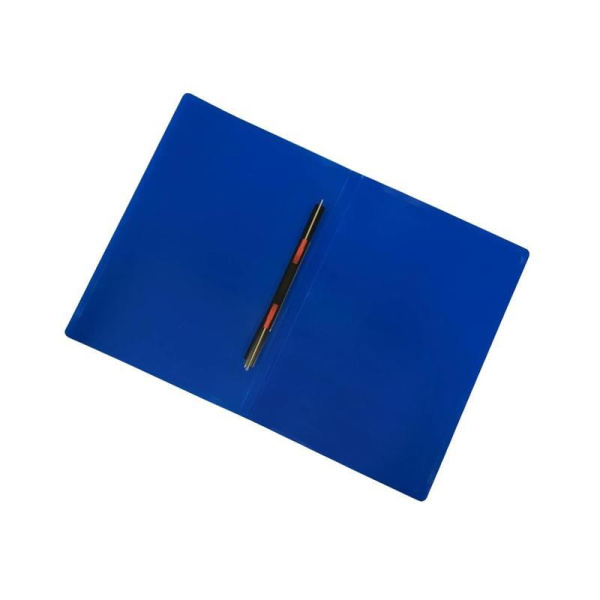 Папка-скоросшиватель с пружинным механизмом A4 Attache Экономи синяя (толщина обложки 0.35 мм)