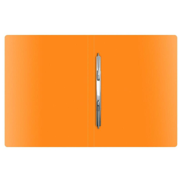 Скоросшиватель пластиковый с пружинным механизмом Attache Fantasy А4 до 120 листов оранжевый (толщина обложки 0.45 мм)
