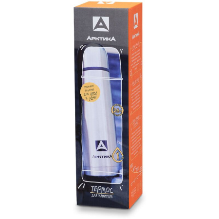 Термос Арктика 1 л металлик
