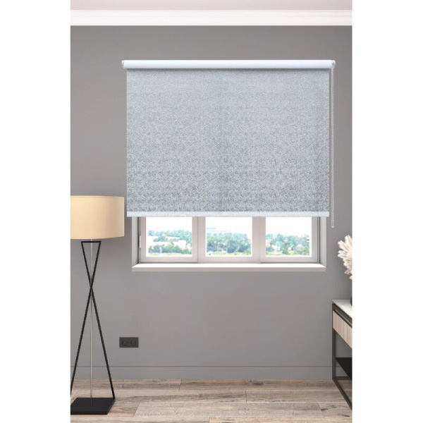 Рулонная штора Катальпа полиэстер светло-серая (40x158.3 см)