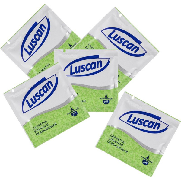 Влажные салфетки в индивидуальной упаковке Luscan 1000 штук