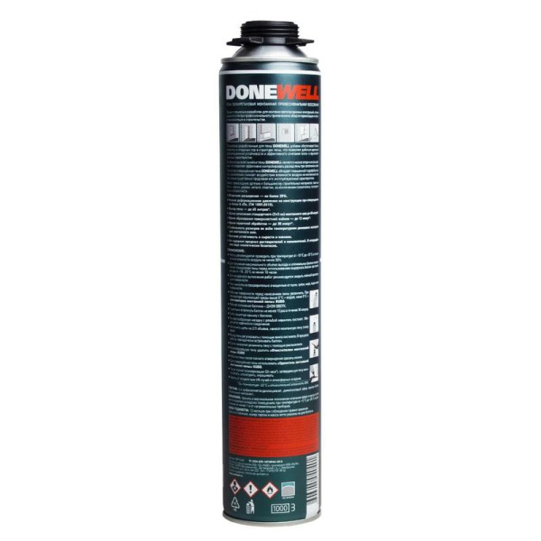 Пена монтажная Donewell 65 профессиональная всесезонная 1000 мл