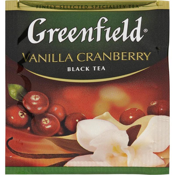 Чай Greenfield Vanilla Cranberry черный 25 пакетиков