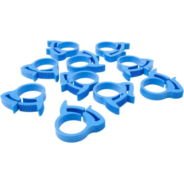Хомут пластиковый Clip-Track 16-20 мм синий 10 штук