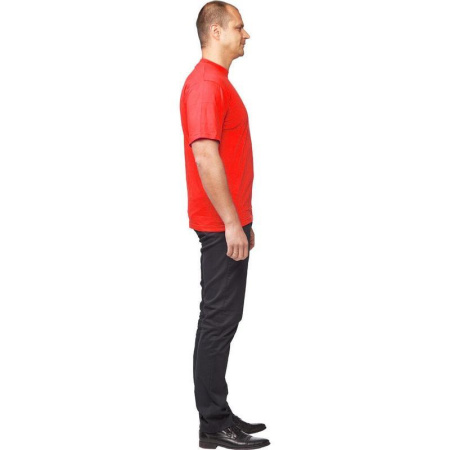 Футболка красная короткий рукав 100% хлопок M (44-46)