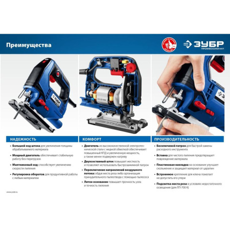 Электролобзик ЗУБР Профессионал ЛП-500