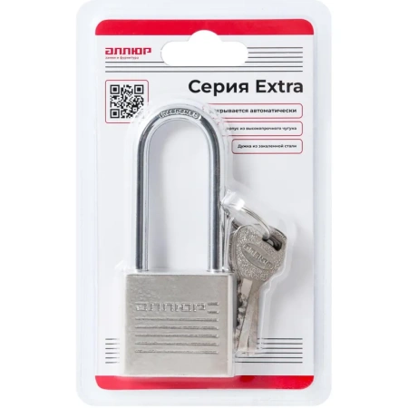Замок навесной Аллюр ВС1Ч-038Д 38 мм хром