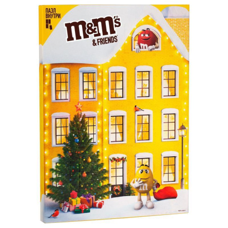 Шоколадные конфеты M&M's and Friends Новогодний пазл ассорти 250 г