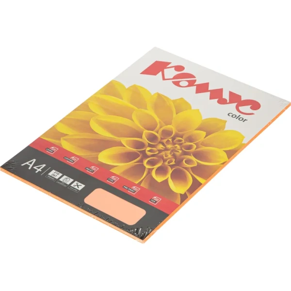 Бумага цветная для печати Комус Color розовый неон (А4, 75 г/кв.м, 50   листов) Бумага цветная для печати Комус Color розовый неон (А4, 75 г/кв.м, 50   листов)