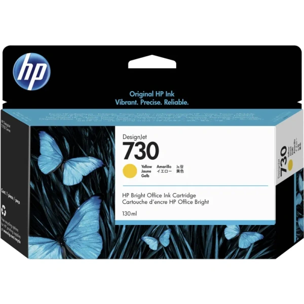 Картридж струйный HP 730 P2V64A желтый оригинальный