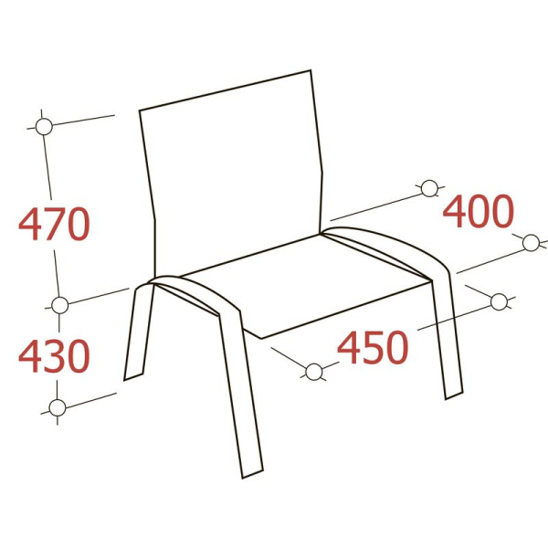 Конференц-кресло Samba бежевая/вишня (искусственная кожа, металл хромированный)