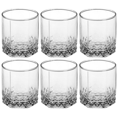 Стакан (олд-фешн) Pasabahce Вальс стеклянный низкий 315 мл (6 штук в  упаковке)