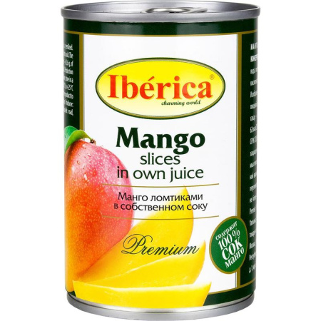 Манго Iberika ломтиками в собственном соку 425 мл