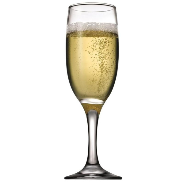 Набор бокалов для шампанского Pasabahce Бистро стеклянные 190 мл (12  штук в упаковке)