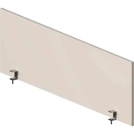 Экран к столу Комус Мебель (Easy to lead) Easy One с креплением  фронтальный (кашемир, 1600x18х450 мм)