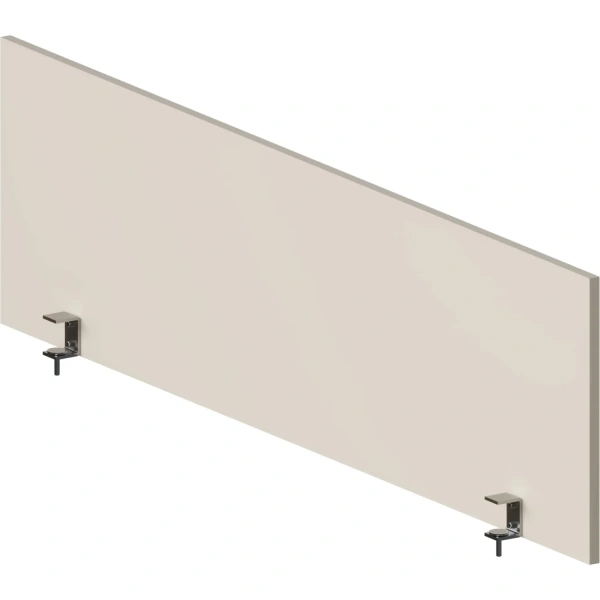 Экран к столу Комус Мебель (Easy to lead) Easy One с креплением  фронтальный (кашемир, 1600x18х450 мм)