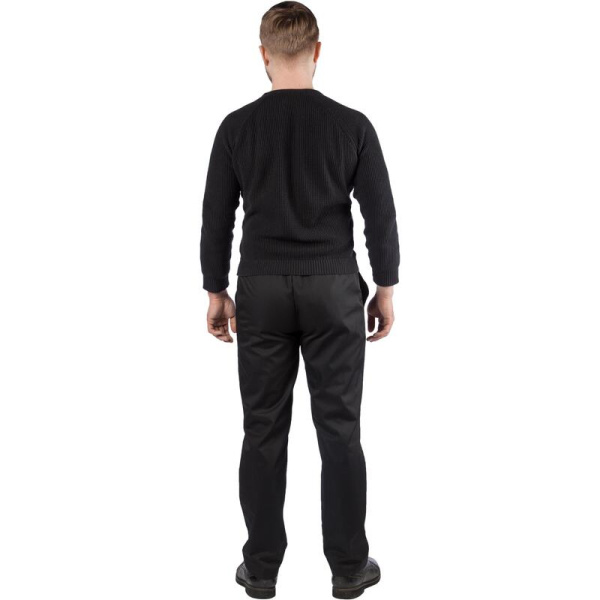 Брюки повара у23-БР черные (размер 44-46, рост 170-176)