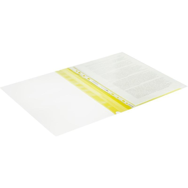 Скоросшиватель пластиковый Attache Элементари до 100 листов желтый  (толщина обложки 0.15 мм, 10 штук в упаковке)