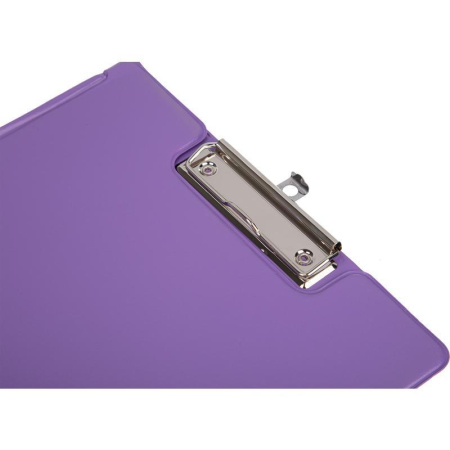 Папка-планшет с зажимом Attache Bright colours A4 сиреневая с выдвижным подвесом
