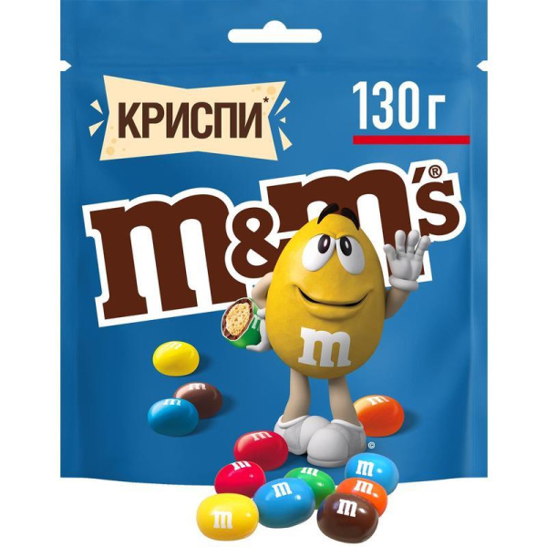 Драже M&M`s  Криспи с шоколадом 130 г