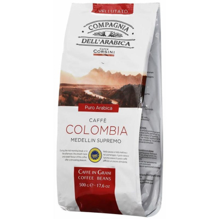 Кофе в зернах Compagnia Dell'Arabica Colombia Medellin Supremo 100% арабика 500 г