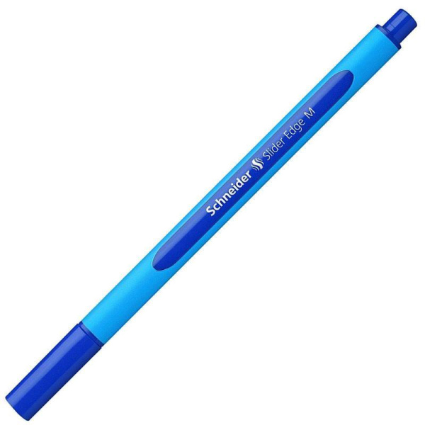 Ручка шариковая неавтоматическая масляная Schneider Slider Edge M синяя (толщина линии 0.5 мм)