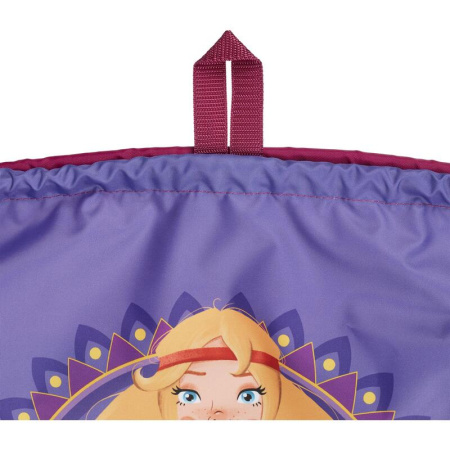 Мешок для сменной обуви Комус Три богатыря Аленушка 360x470 мм синий