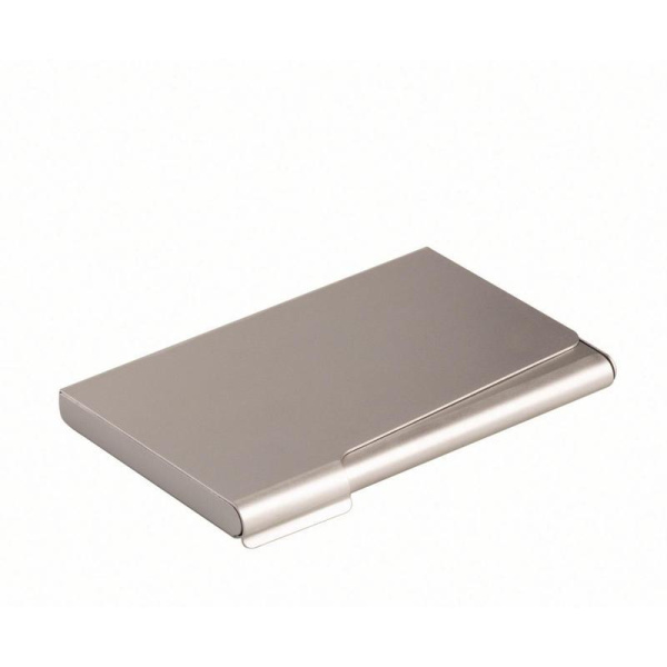 Визитница карманная Durable на 20 визиток из аллюминия серебристого цвета (2415)