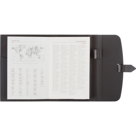 Ежедневник недатированный Bruno Visconti Senate искусственная кожа А5 136 листов черный (175x235 мм) (артикул производителя 3-213/04)